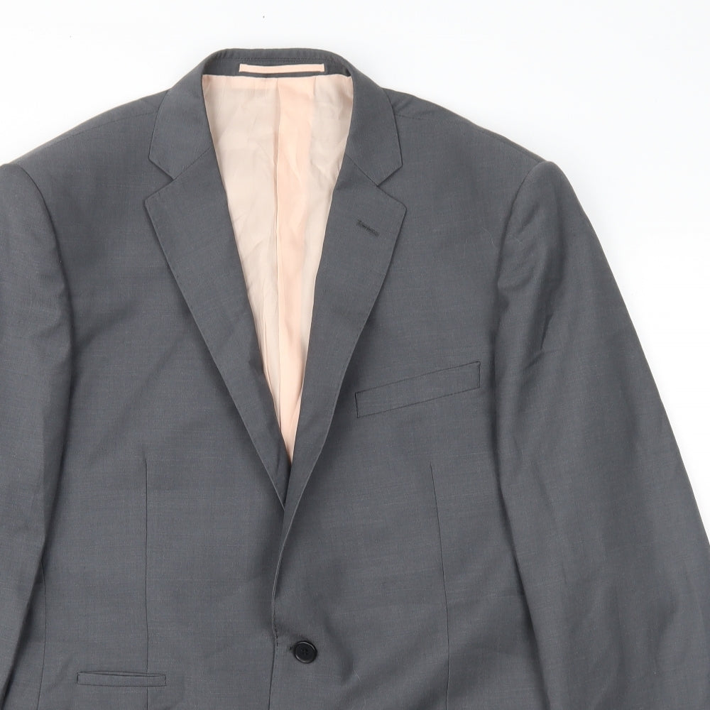 French Connection Mens Grey   Jacket Suit Jacket Size 44