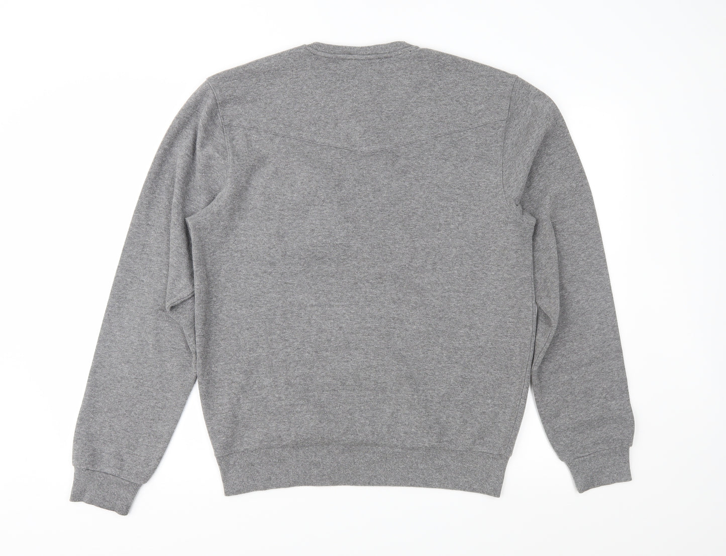 Luke Mens Grey   Pullover Sweatshirt Size M