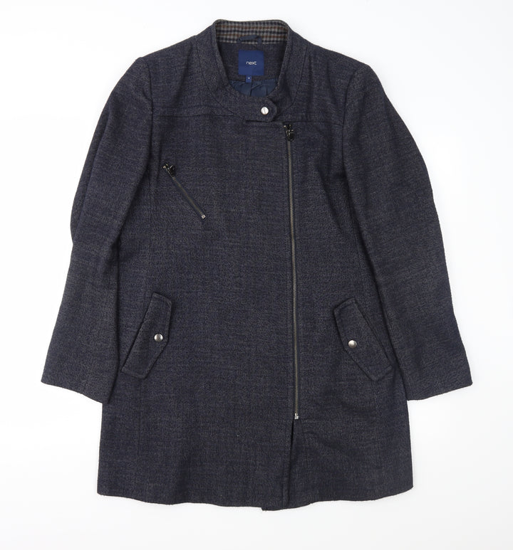NEXT Womens Blue Overcoat Coat Size 14