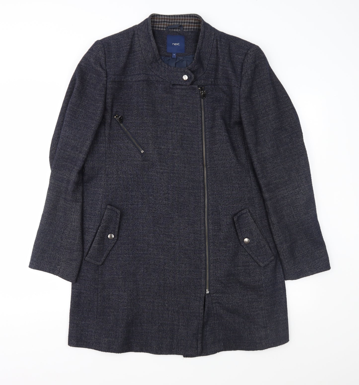 NEXT Womens Blue   Overcoat Coat Size 14
