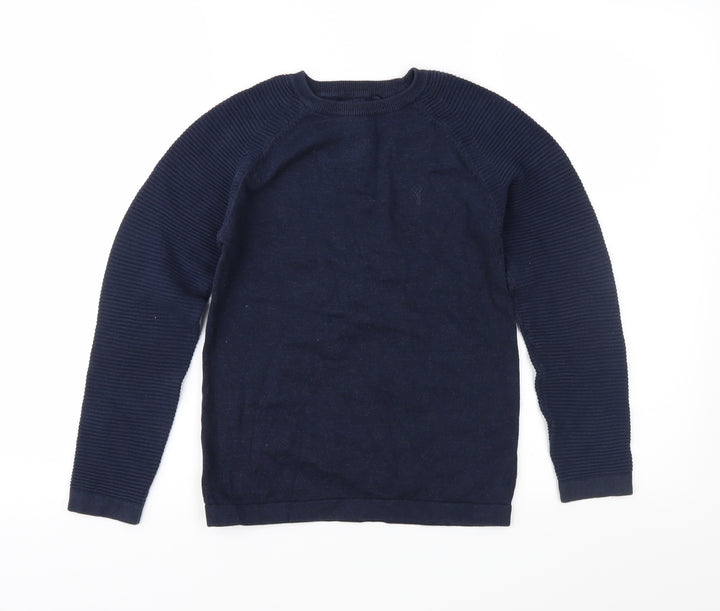 NEXT Girls Blue  Knit Pullover Jumper Size 8 Years