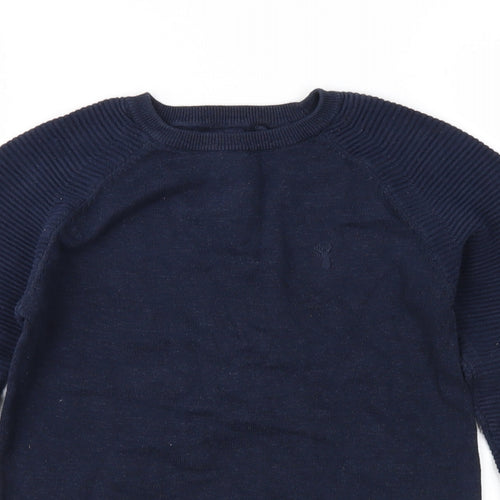 NEXT Girls Blue  Knit Pullover Jumper Size 8 Years