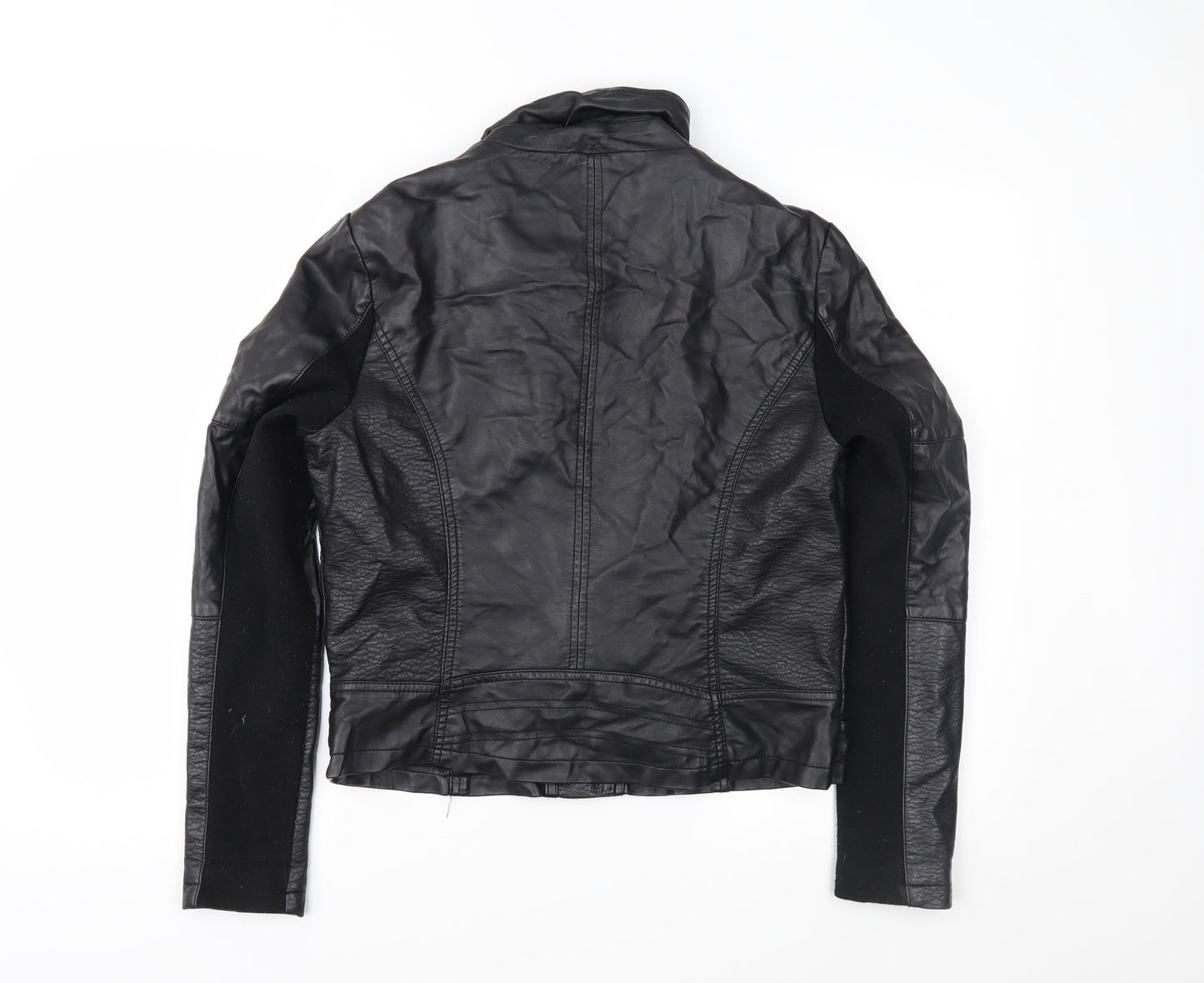 George Womens Black   Biker Jacket Size 14