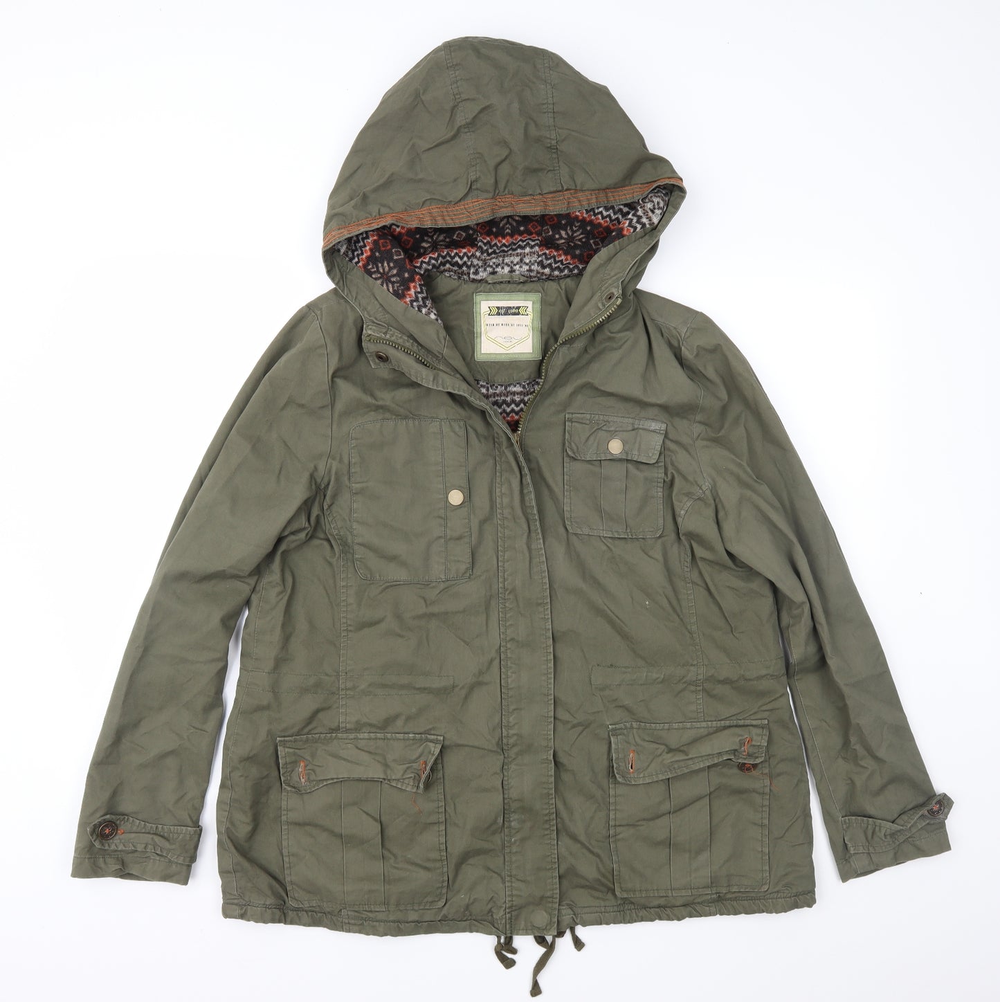 New Look Womens Green   Parka Coat Size 16