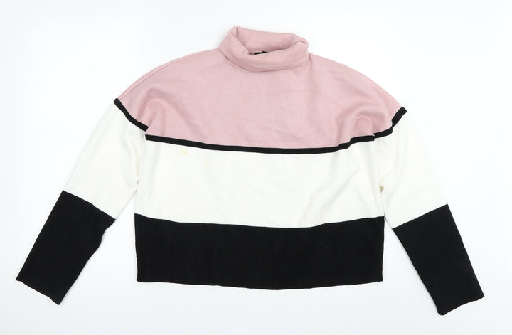 New Look Womens Multicoloured Striped  Pullover Jumper Size M