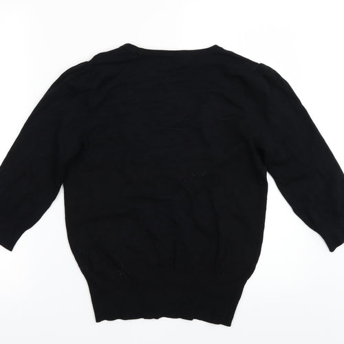 Marks and Spencer Womens Black   Cardigan Jumper Size 12