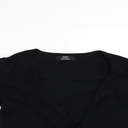 Marks and Spencer Womens Black   Cardigan Jumper Size 12