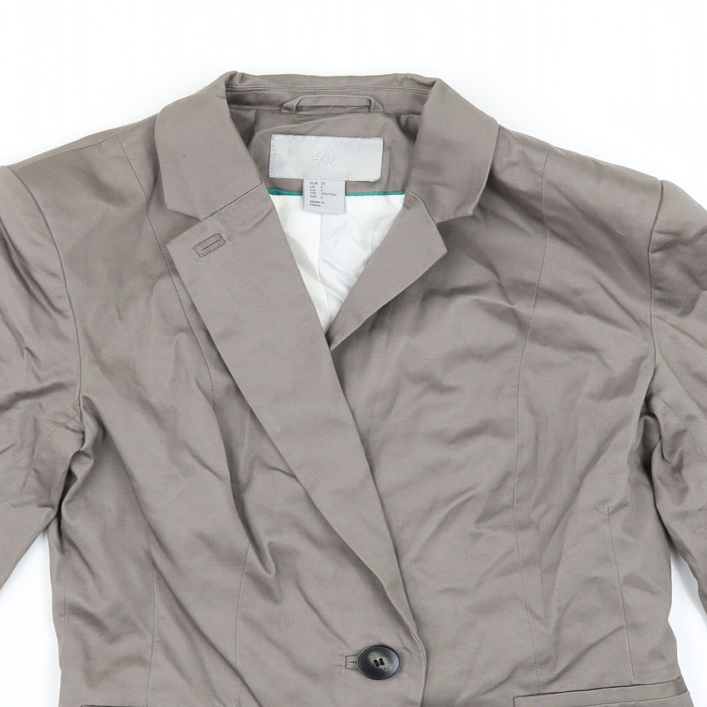 H&M Womens Brown   Jacket  Size 4