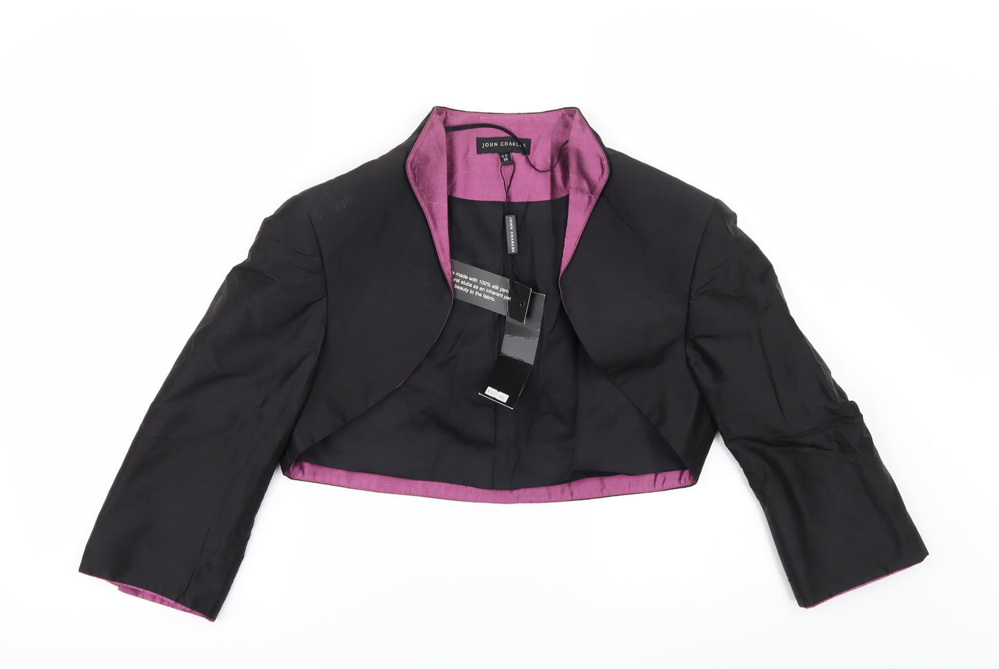 John Charles Womens Black   Jacket  Size 14  - Bolero
