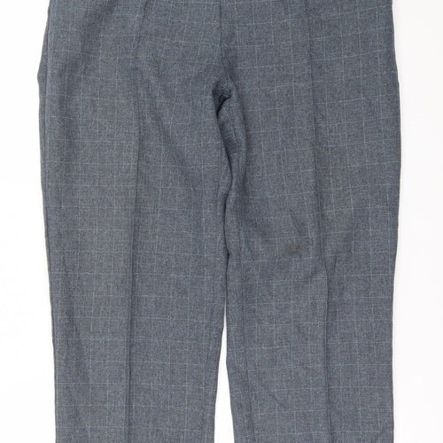 EWM Womens Green Check  Trousers  Size 16 L26 in