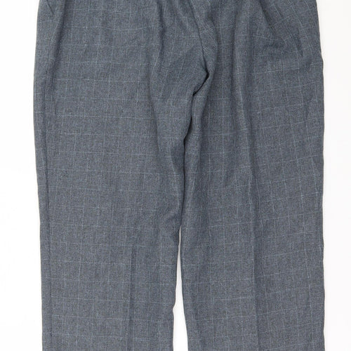 EWM Womens Green Check  Trousers  Size 16 L26 in