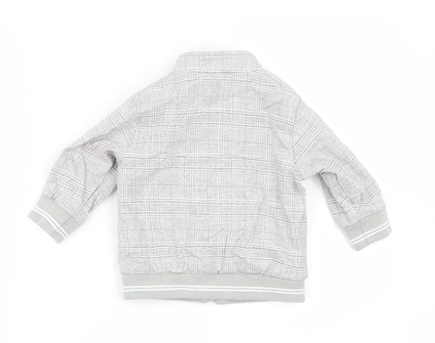 NEXT Boys Grey Check  Jacket  Size 6-9 Months