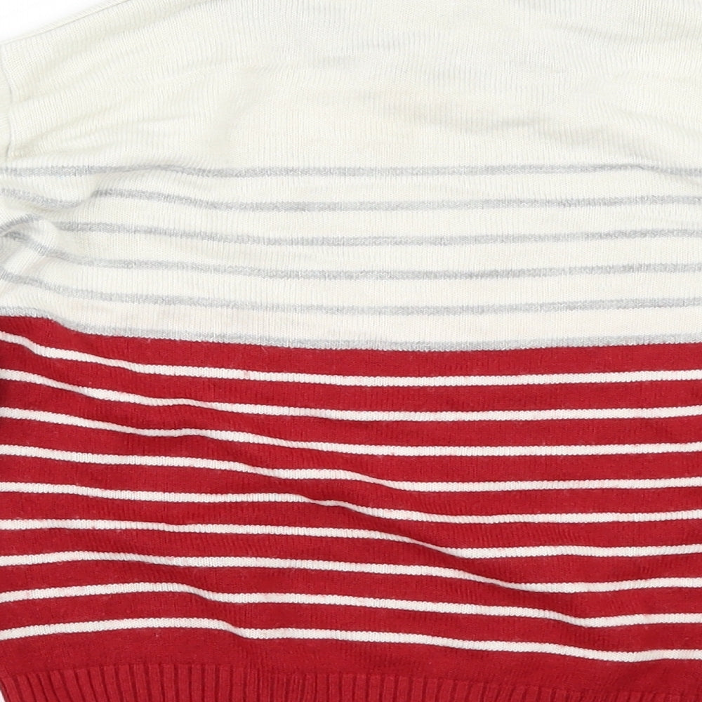 COOL  Boys Multicoloured Striped  Pullover Jumper Size 5 Years  - elbow Pads