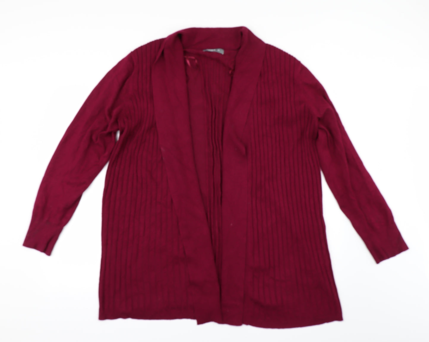 Nutmeg Womens Red   Cardigan Jumper Size 22