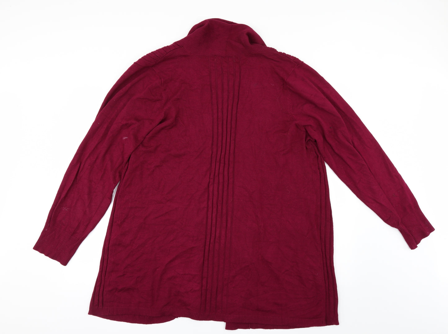 Nutmeg Womens Red   Cardigan Jumper Size 22