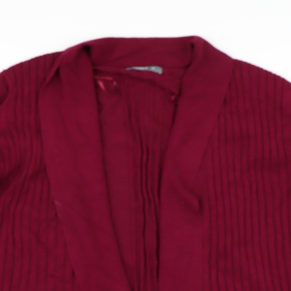 Nutmeg Womens Red   Cardigan Jumper Size 22
