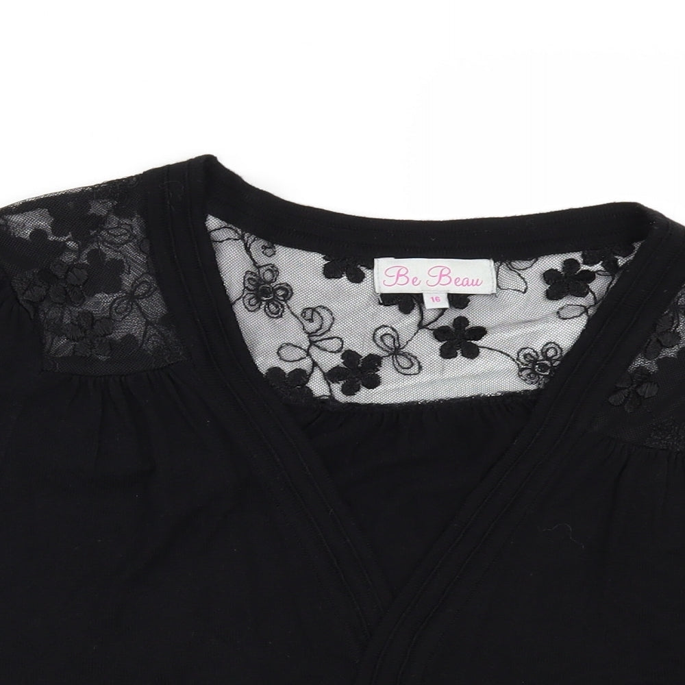 BE BEAU Womens Black   Shrug Jumper Size 16