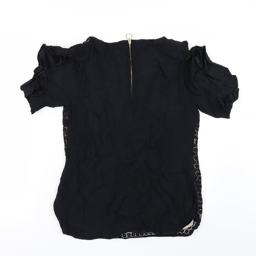 wishbone Womens Black   Tunic Blouse Size 10