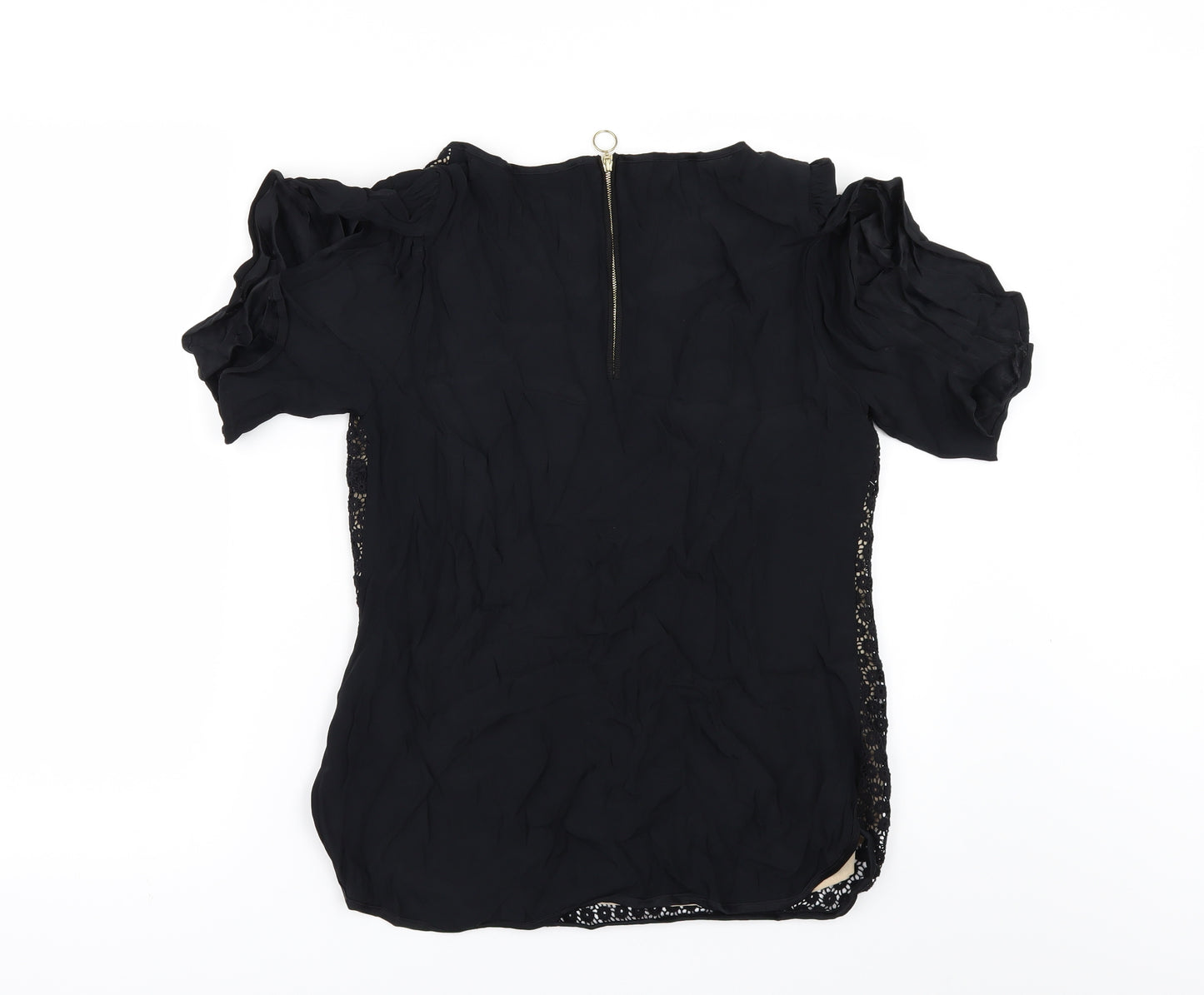 wishbone Womens Black   Tunic Blouse Size 10