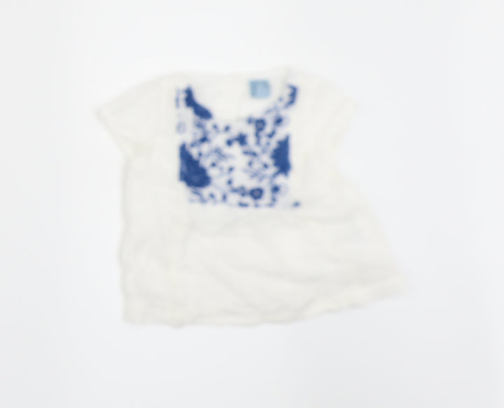 Gap Girls White   Tunic Blouse Size 18-24 Months