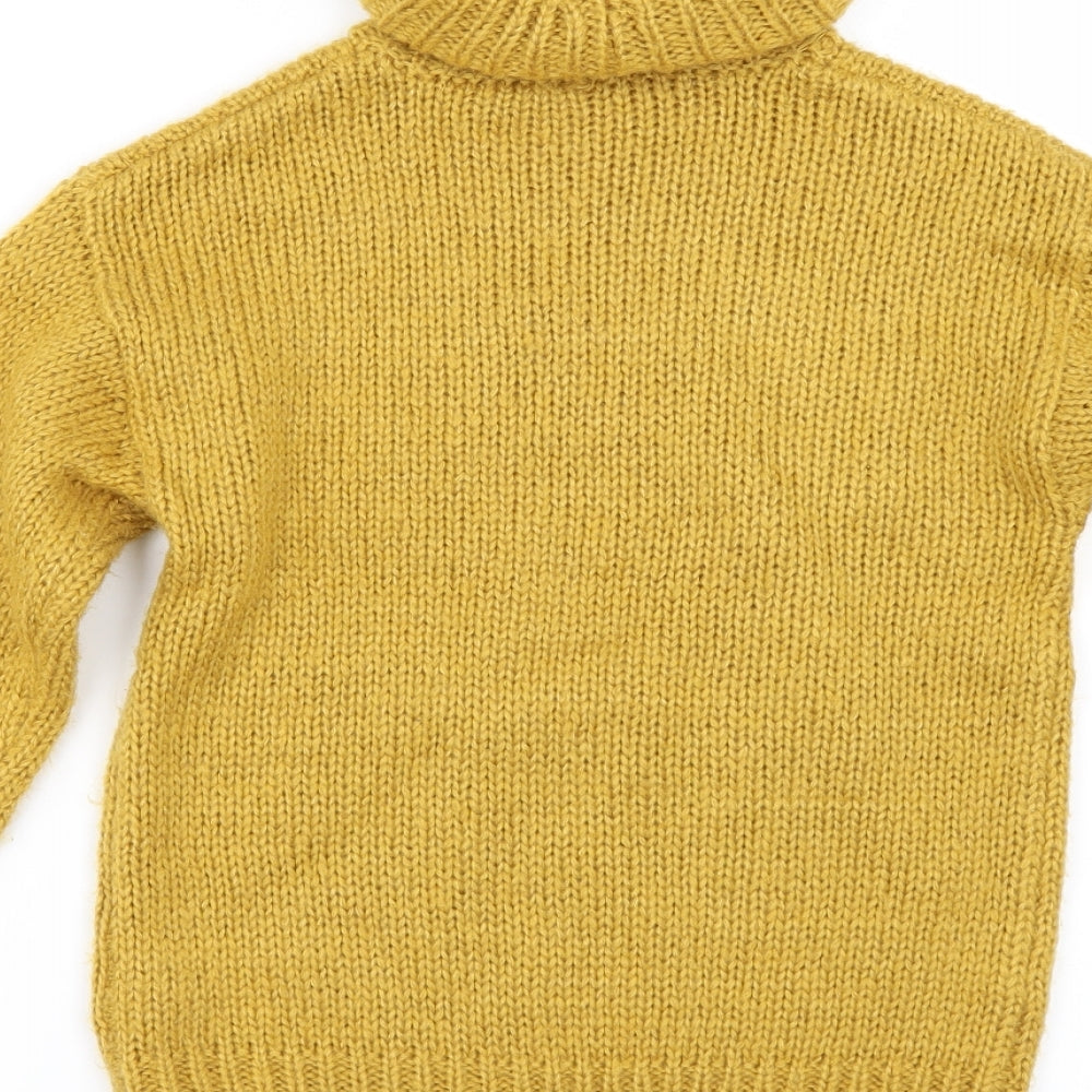 F&F Girls Yellow   Pullover Jumper Size 8-9 Years