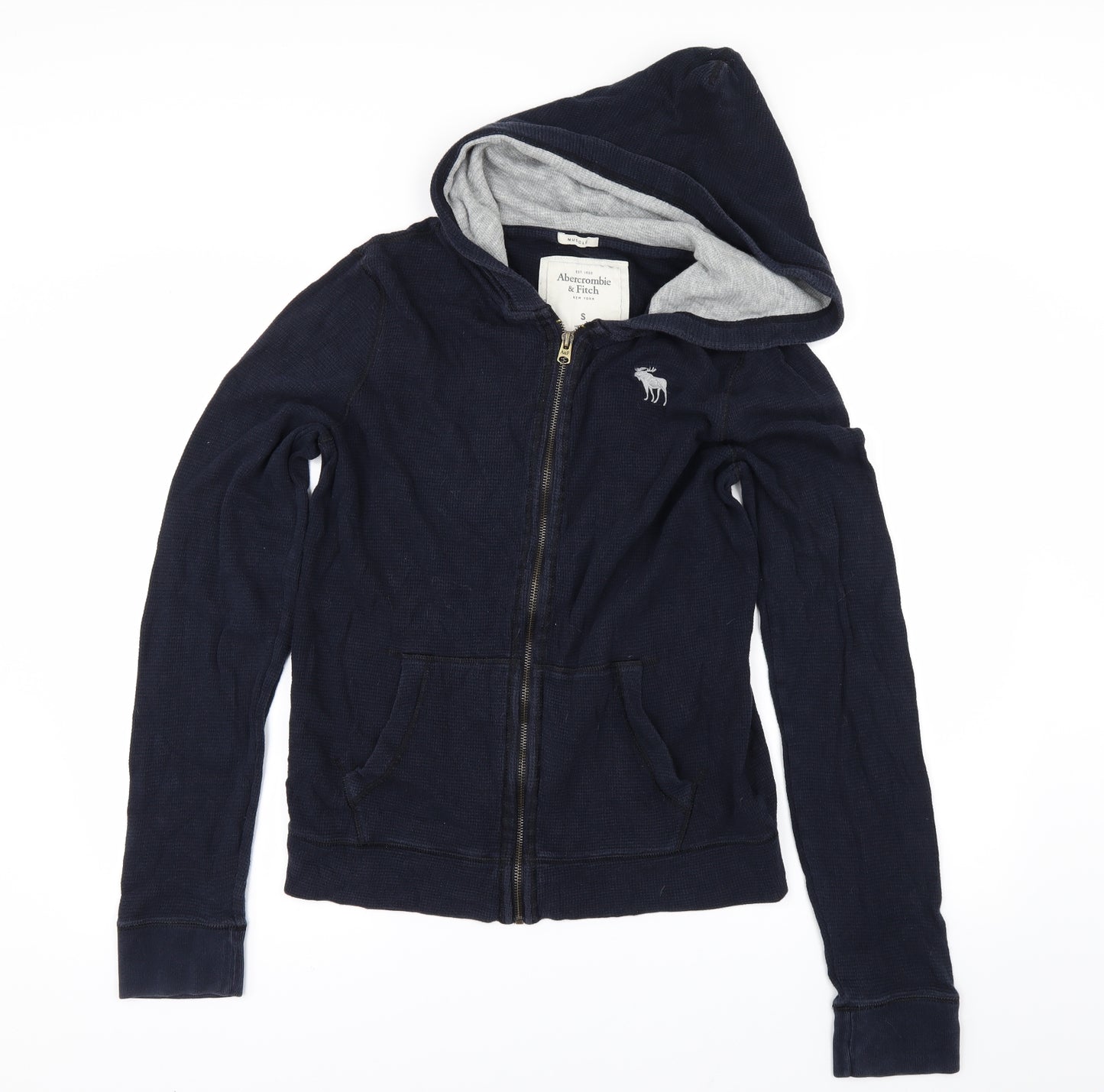 Abercrombie & Fitch Mens Blue   Full Zip Hoodie Size S