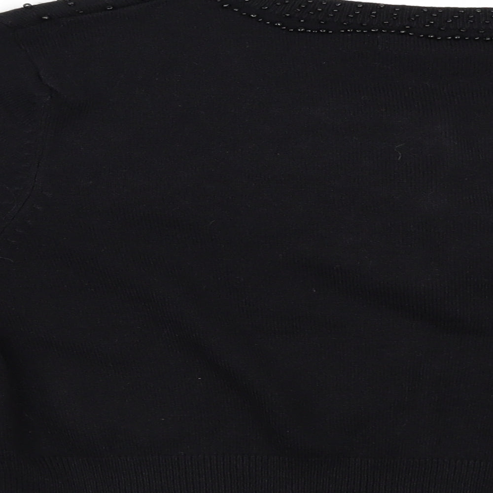 George Womens Black   Cardigan Jumper Size 18  - Beaded
