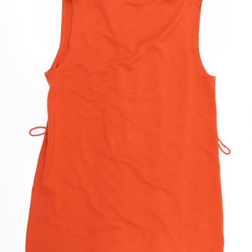 Matalan Womens Orange   Cardigan Jumper Size 18  - Waist coat