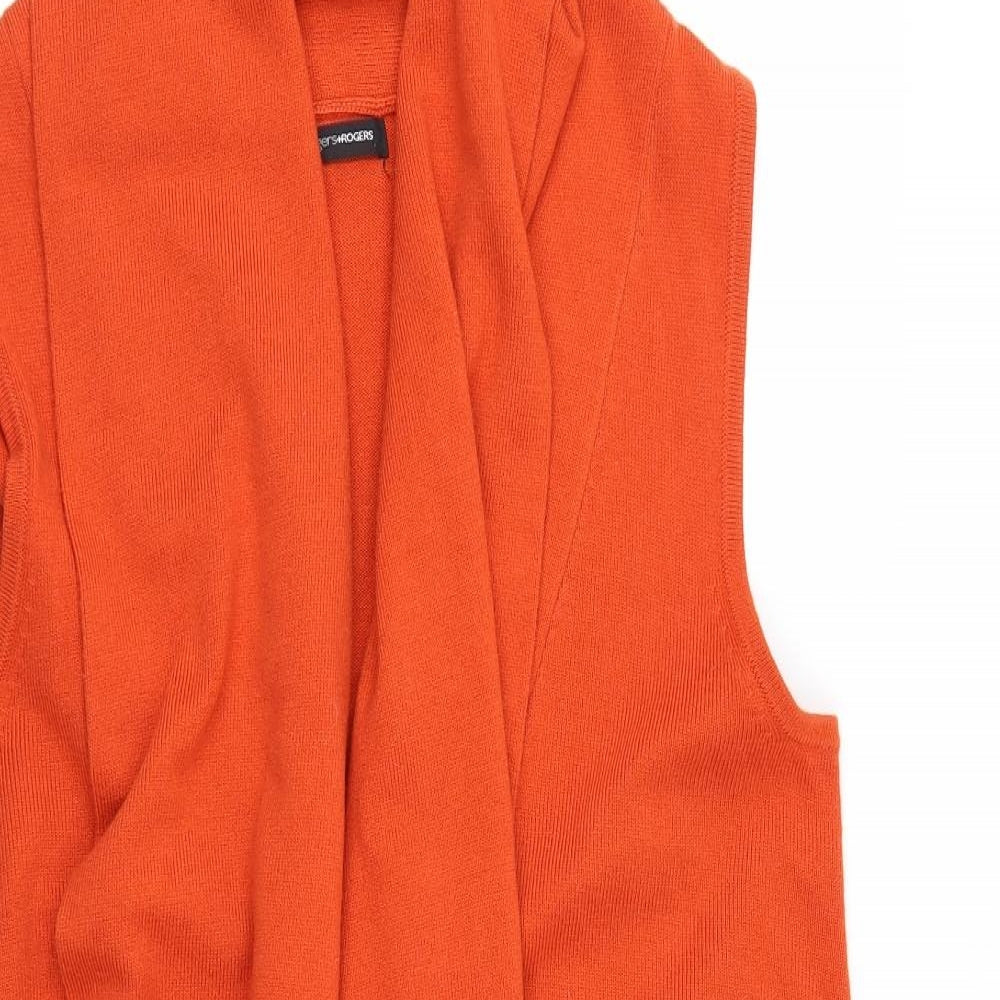 Matalan Womens Orange   Cardigan Jumper Size 18  - Waist coat