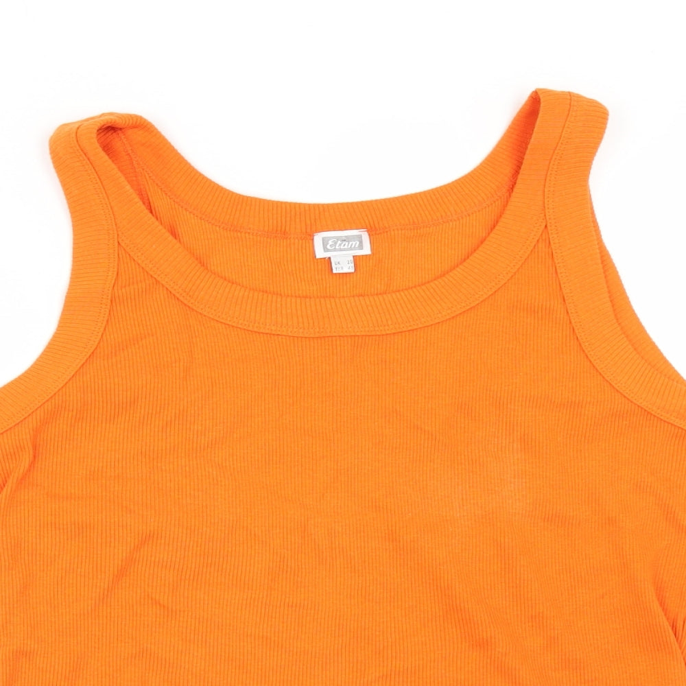 Etam Womens Orange   Basic T-Shirt Size 20  - vest top