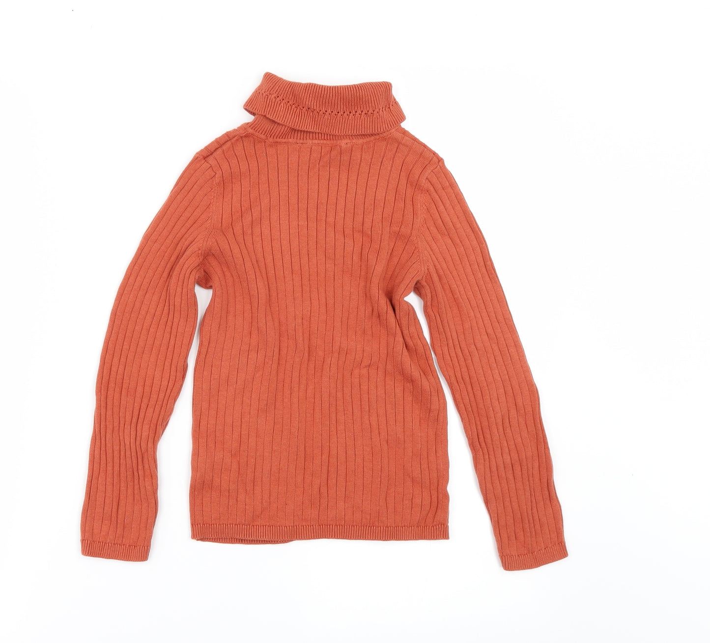George Girls Orange   Pullover Jumper Size 7-8 Years
