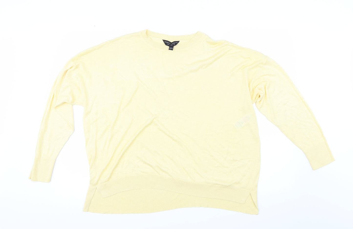 Dorothy Perkins Womens Yellow   Pullover Jumper Size 18