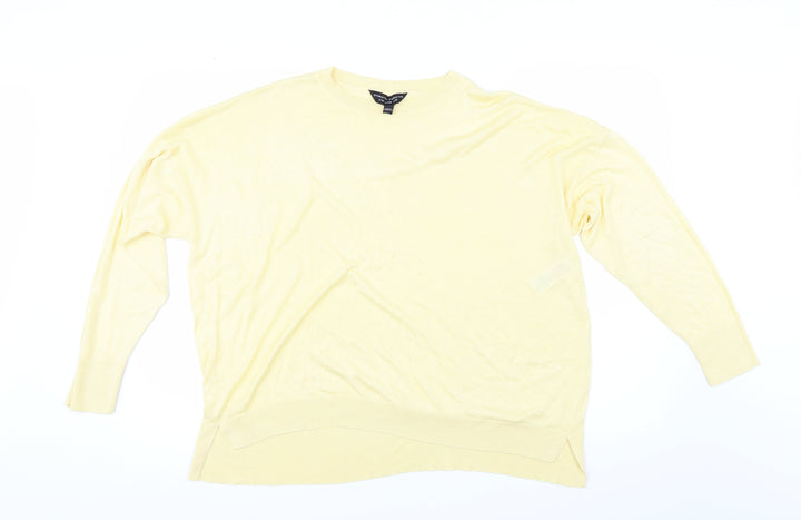 Dorothy Perkins Womens Yellow Pullover Jumper Size 18