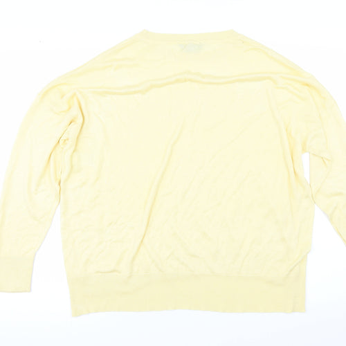 Dorothy Perkins Womens Yellow   Pullover Jumper Size 18