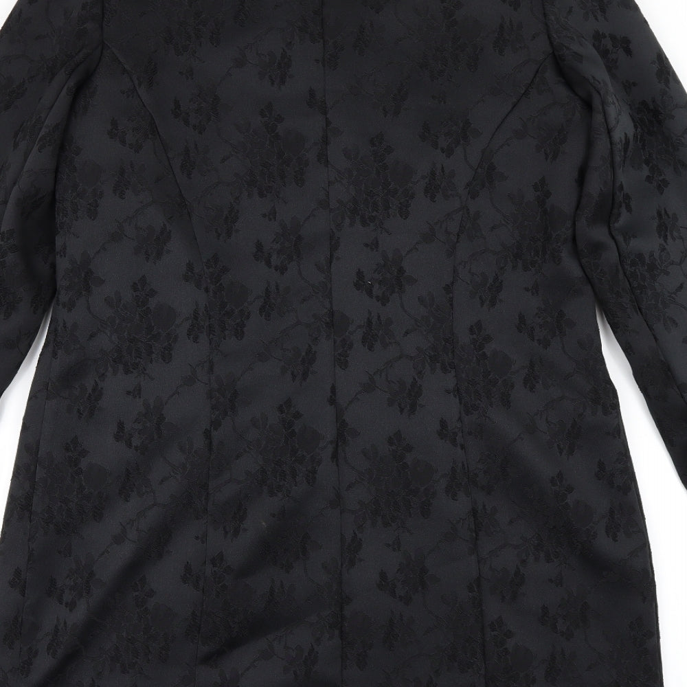 Prima Womens Black Floral  Jacket  Size 12