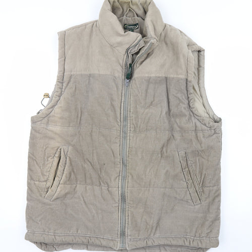 Champion Mens Beige  Corduroy Gilet Jacket Size XL  - Bodywarmer