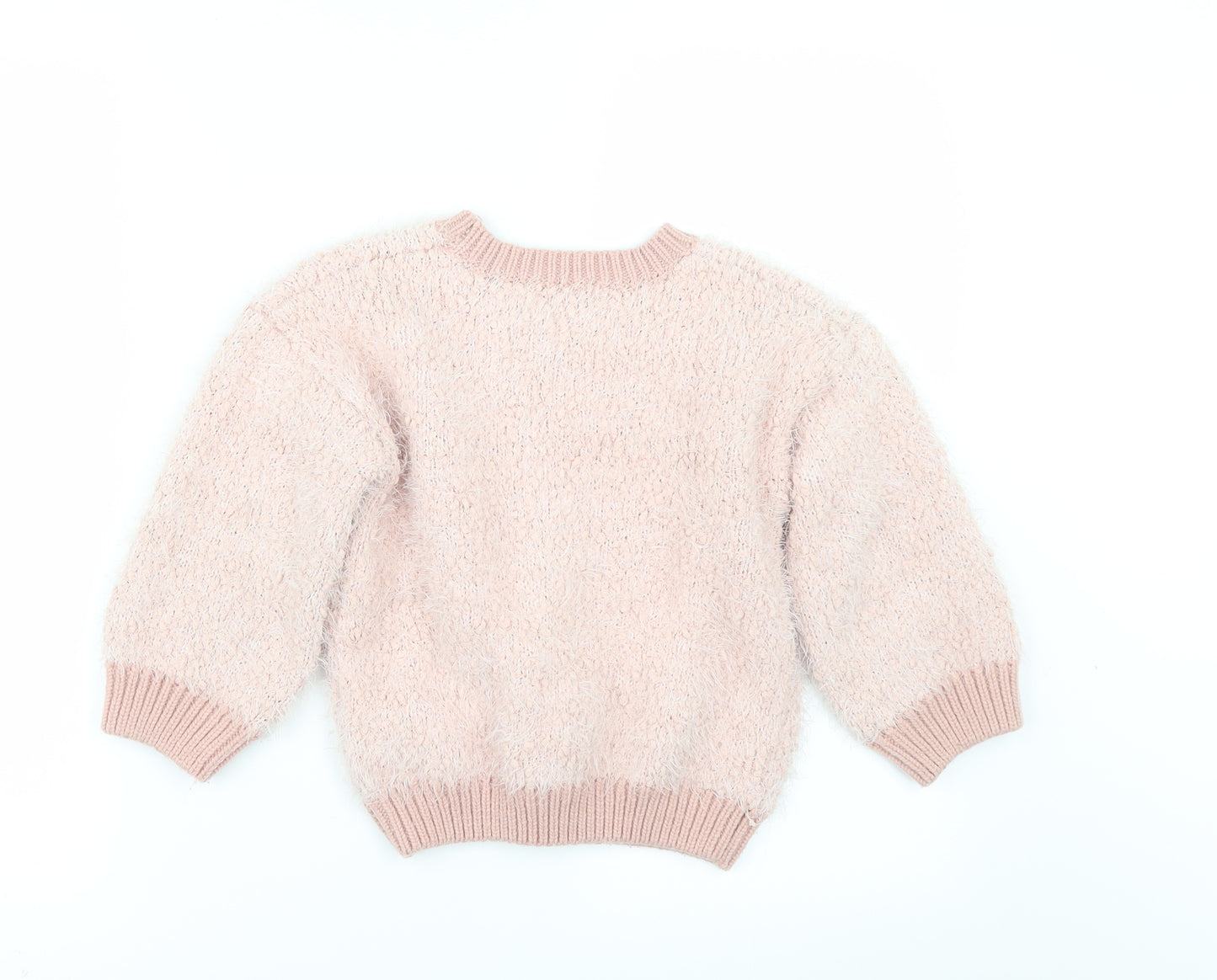 Very` Girls Pink   Pullover Jumper Size 4-5 Years  - UNICORN