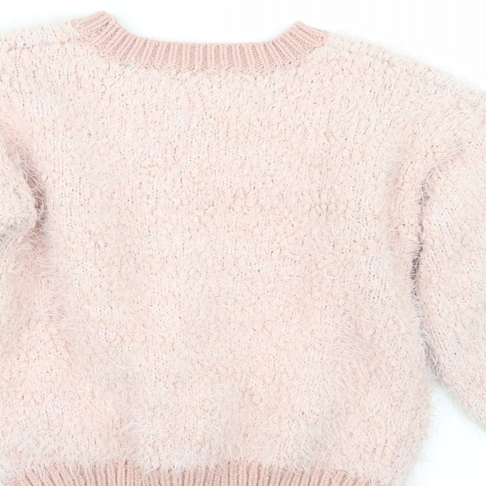 Very` Girls Pink   Pullover Jumper Size 4-5 Years  - UNICORN