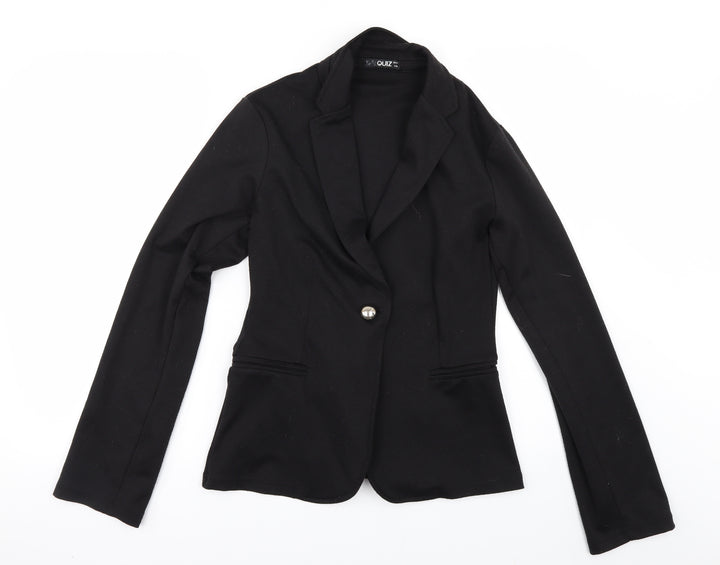 Quiz Womens Black Jacket Size 10