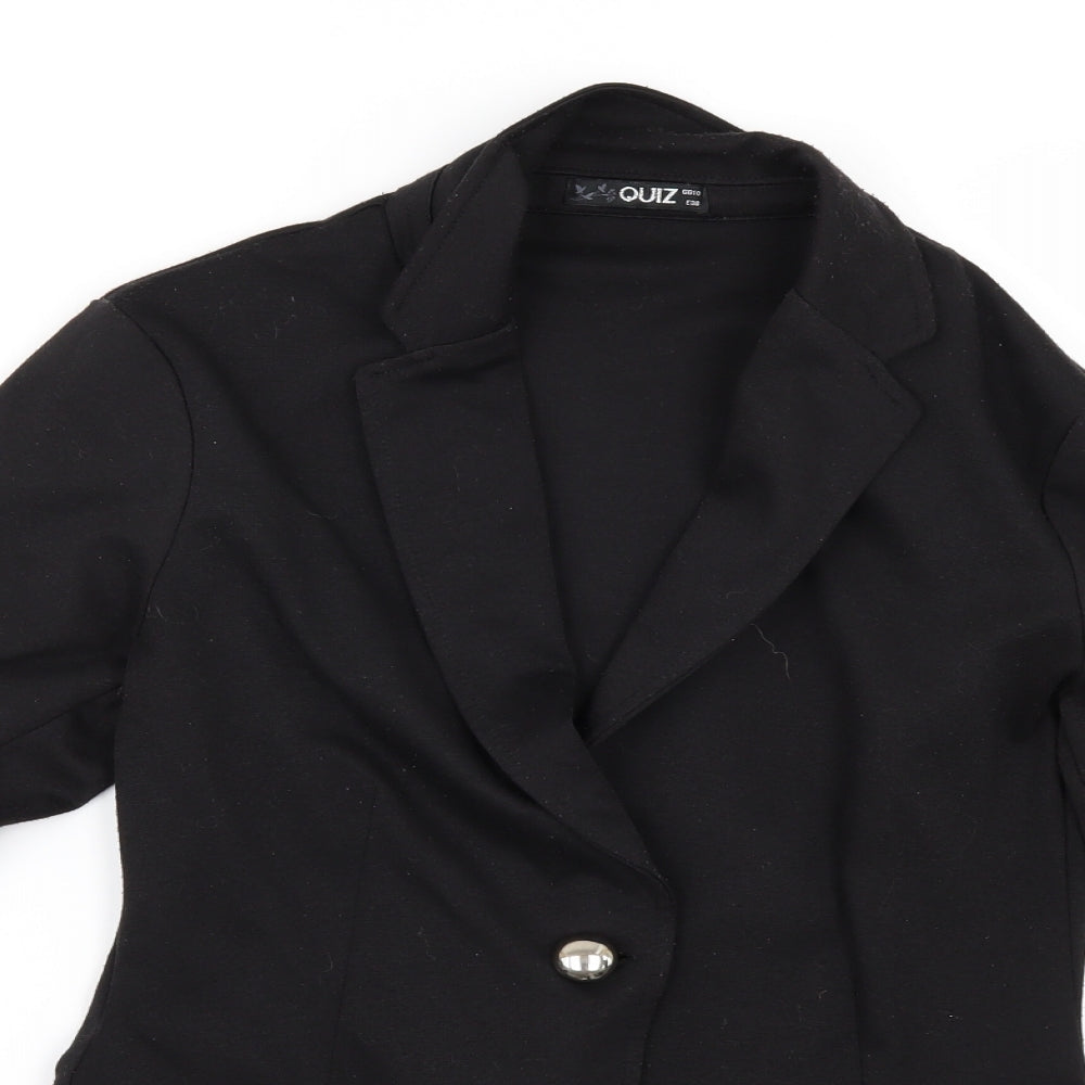 Quiz Womens Black   Jacket  Size 10