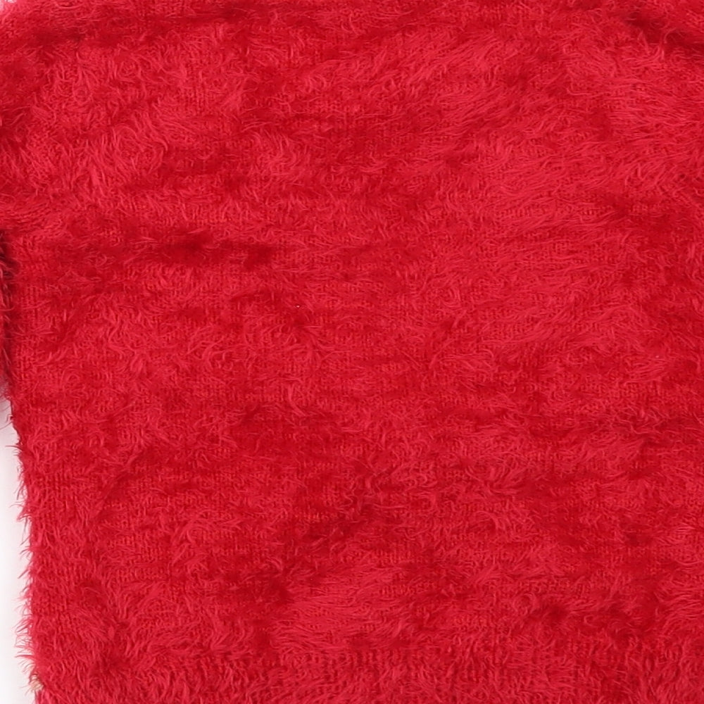 Nutmeg Girls Red   Pullover Jumper Size 4-5 Years  - christmas