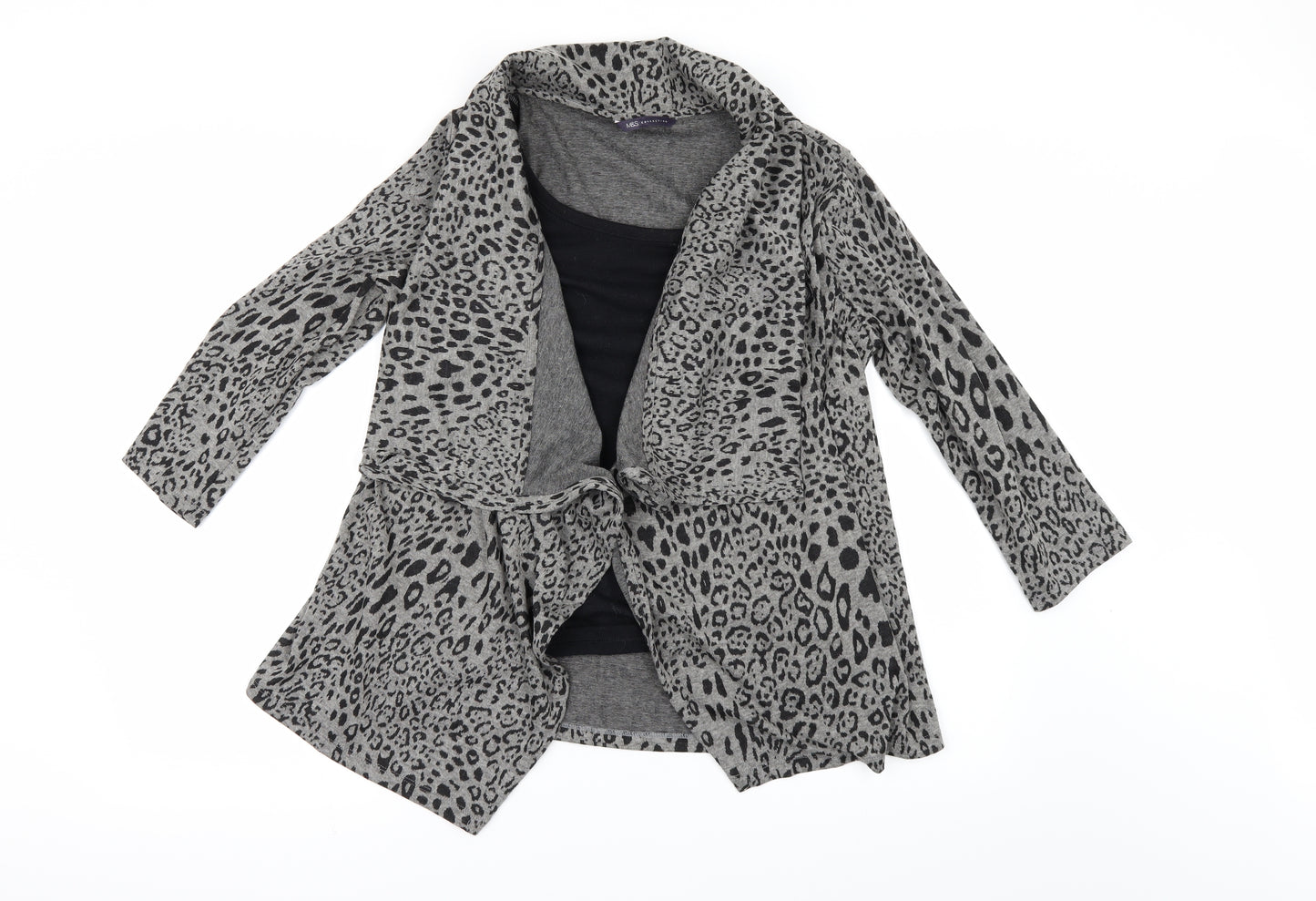 Marks and Spencer Womens Beige Animal Print  Pullover Jumper Size 12