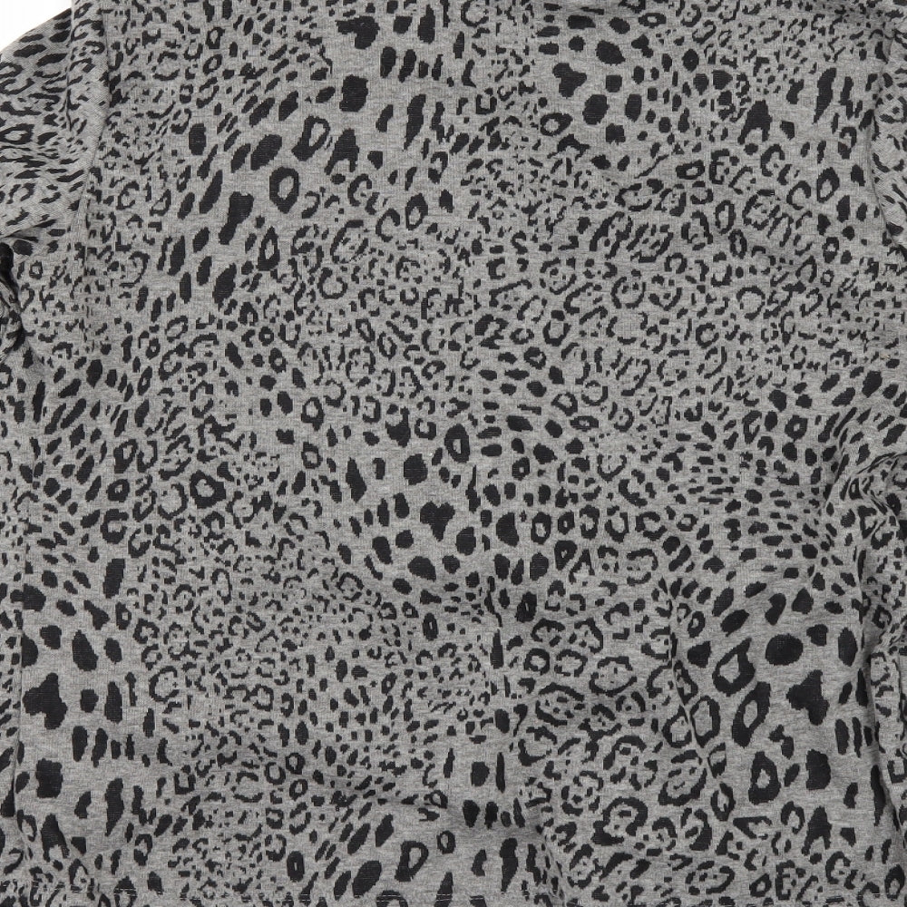 Marks and Spencer Womens Beige Animal Print  Pullover Jumper Size 12
