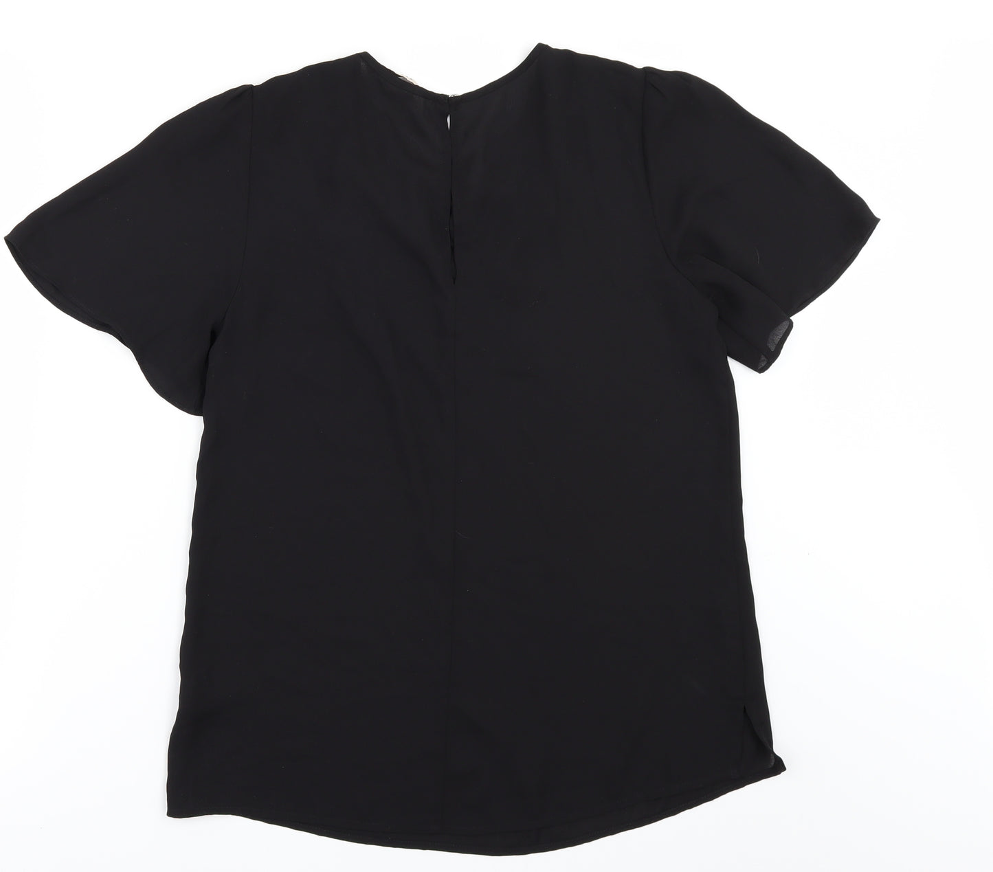 Oasis Womens Black   Tunic Blouse Size 10