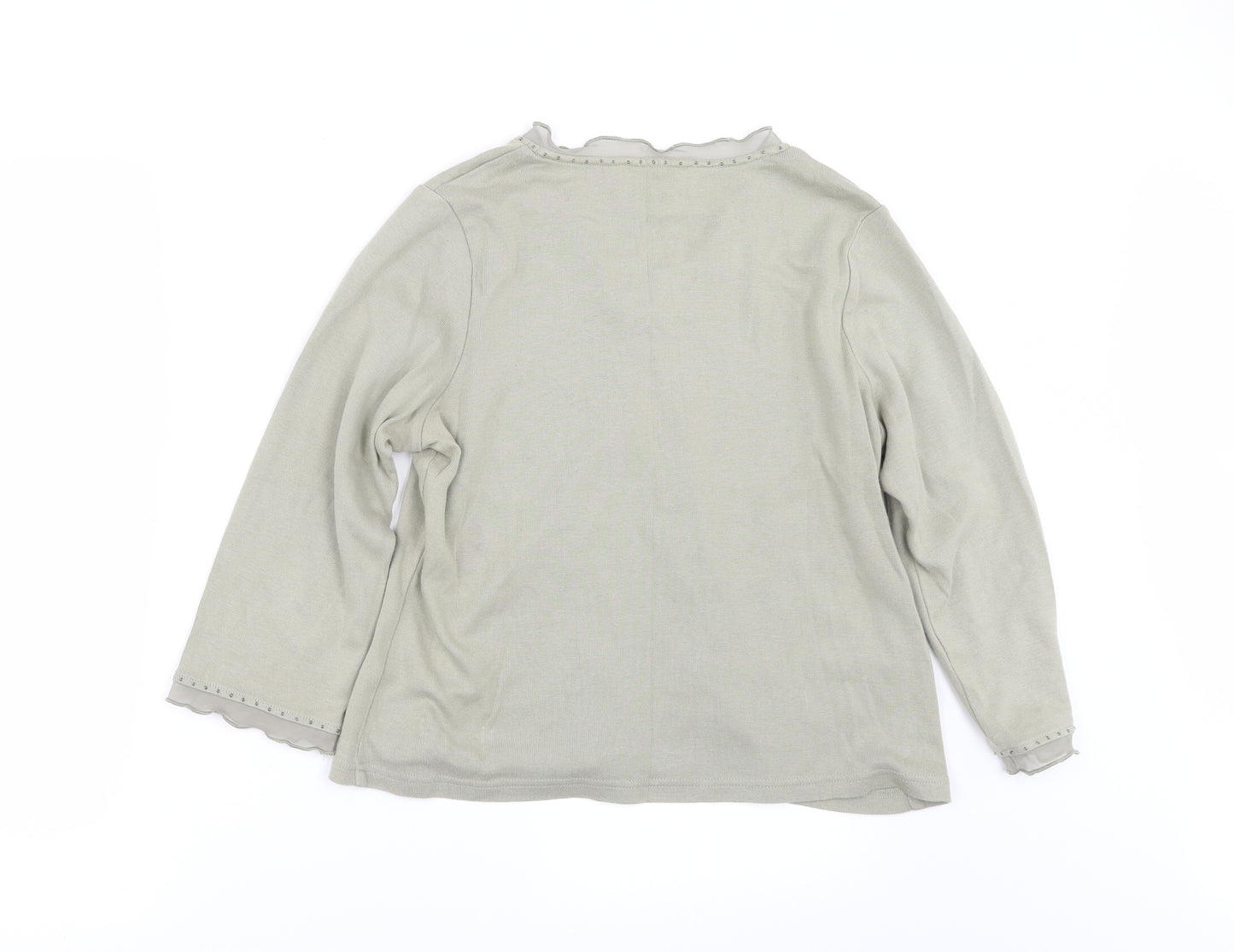 Per Una Womens Green   Basic T-Shirt Size 14