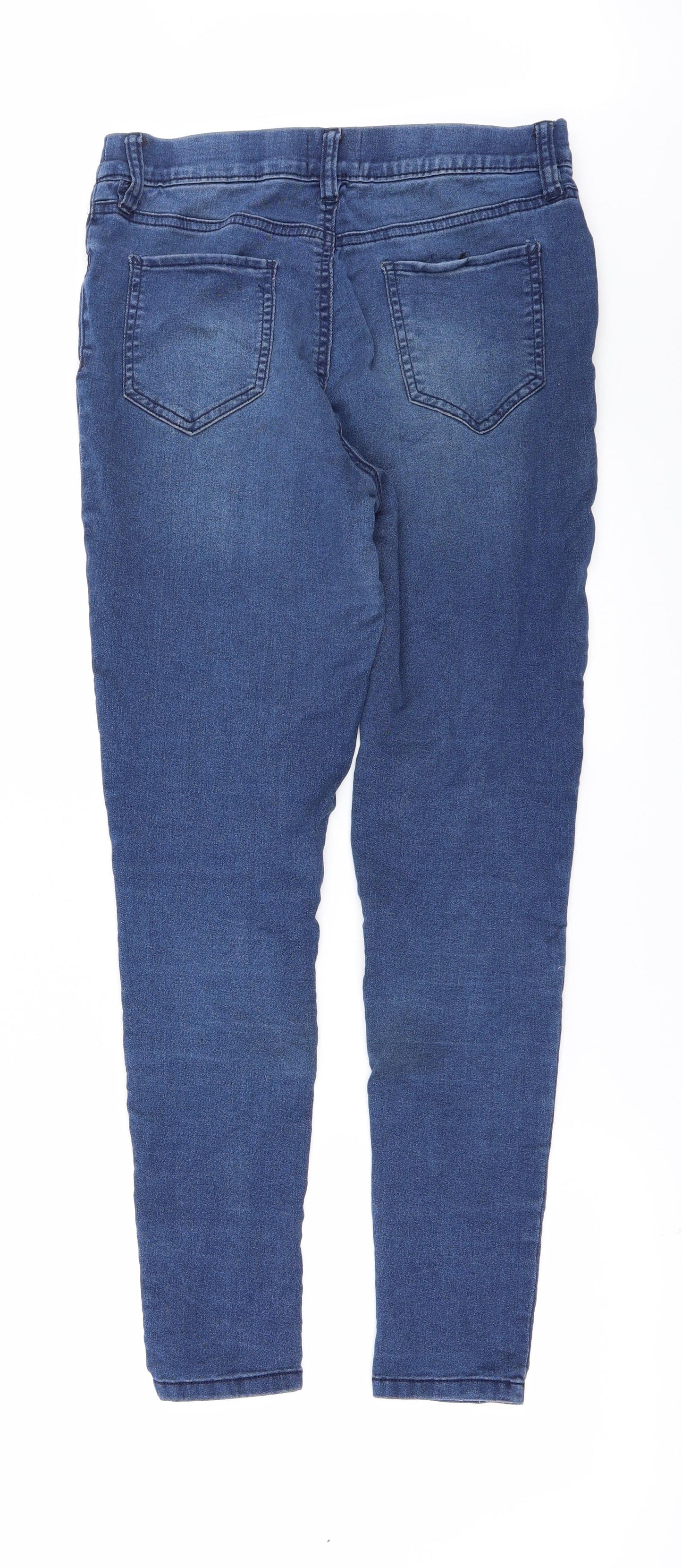 F&F Womens Blue  Denim Jegging Jeans Size 14 L28 in