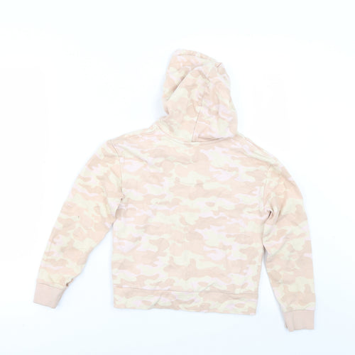 George Girls Beige Camouflage  Pullover Hoodie Size 6-7 Years
