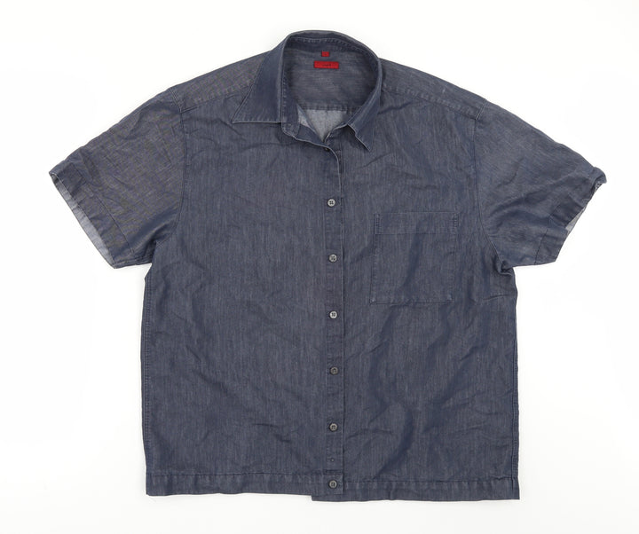 Debenhams Mens Blue    Button-Up Size L