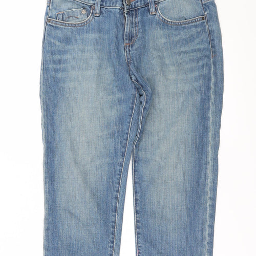 SQIN Womens Blue  Denim Cropped Jeans Size 29 in L21 in