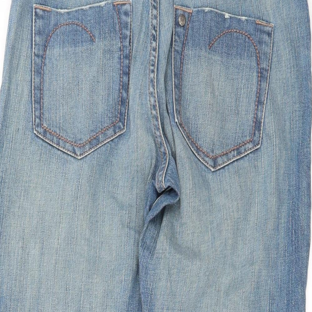 SQIN Womens Blue  Denim Cropped Jeans Size 29 in L21 in